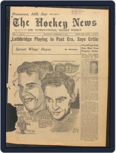 The Hockey News February 3rd, 1951 Digital Back Issue Cover