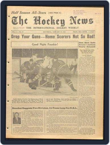 The Hockey News January 27th, 1951 Digital Back Issue Cover