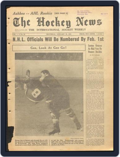 The Hockey News January 20th, 1951 Digital Back Issue Cover