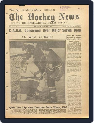 The Hockey News January 6th, 1951 Digital Back Issue Cover