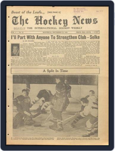 The Hockey News December 23rd, 1950 Digital Back Issue Cover
