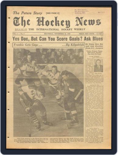 The Hockey News November 25th, 1950 Digital Back Issue Cover