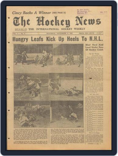 The Hockey News November 11th, 1950 Digital Back Issue Cover