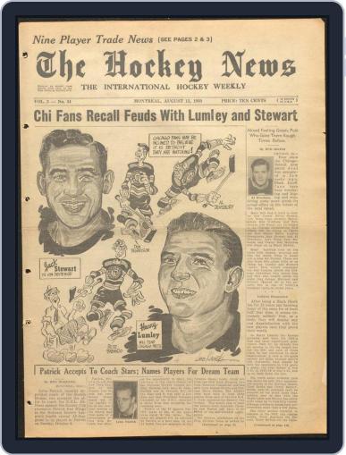 The Hockey News August 15th, 1950 Digital Back Issue Cover