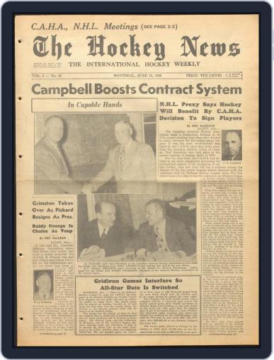 The Hockey News June 15th, 1950 Digital Back Issue Cover