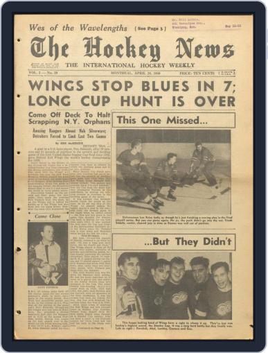 The Hockey News April 29th, 1950 Digital Back Issue Cover
