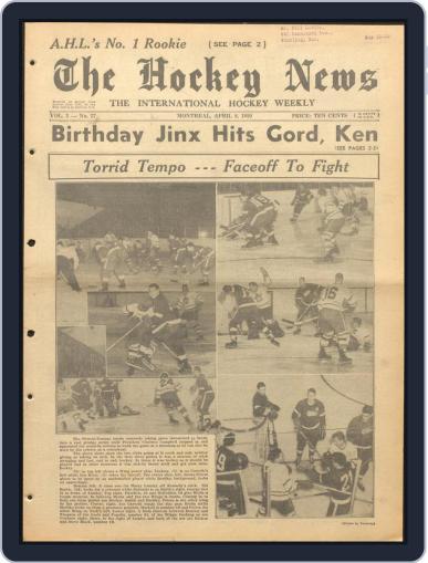 The Hockey News April 8th, 1950 Digital Back Issue Cover