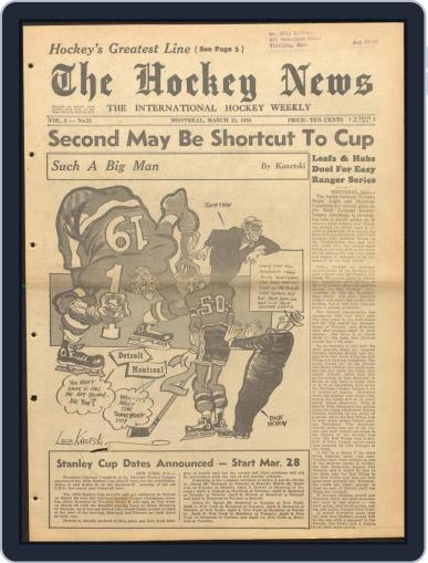The Hockey News March 25th, 1950 Digital Back Issue Cover