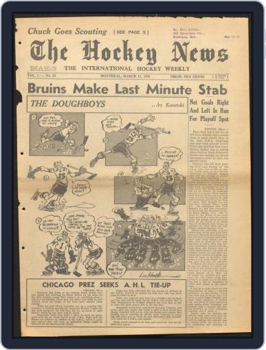 The Hockey News March 11th, 1950 Digital Back Issue Cover