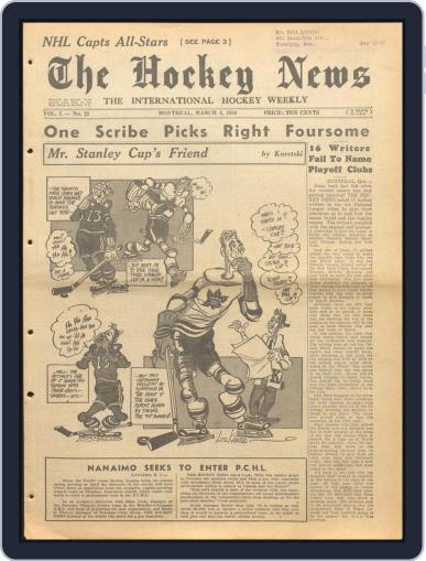 The Hockey News March 4th, 1950 Digital Back Issue Cover