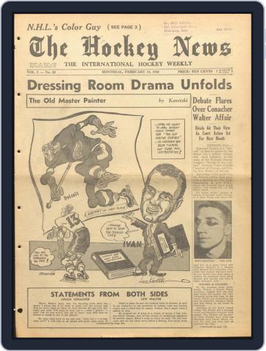 The Hockey News February 18th, 1950 Digital Back Issue Cover