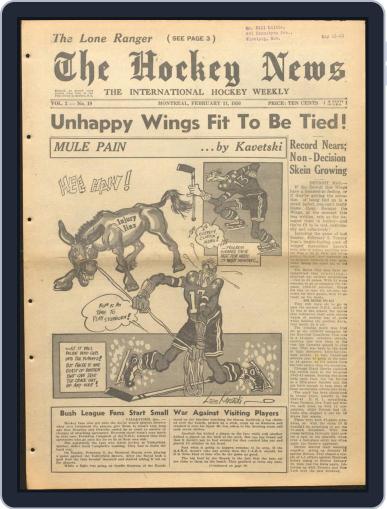 The Hockey News February 11th, 1950 Digital Back Issue Cover