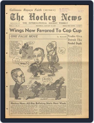 The Hockey News January 28th, 1950 Digital Back Issue Cover