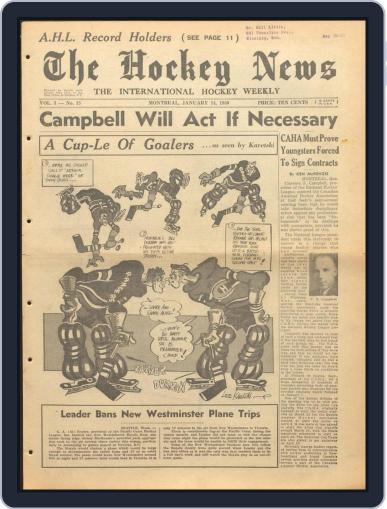 The Hockey News January 14th, 1950 Digital Back Issue Cover