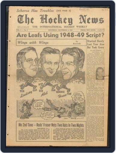 The Hockey News December 3rd, 1949 Digital Back Issue Cover