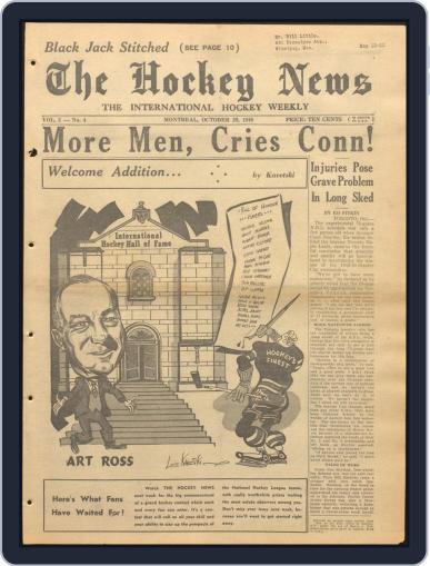 The Hockey News October 29th, 1949 Digital Back Issue Cover