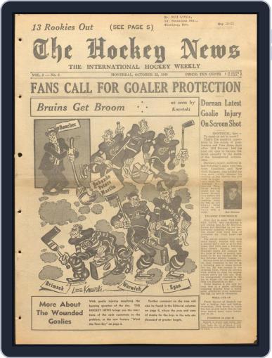 The Hockey News October 22nd, 1949 Digital Back Issue Cover