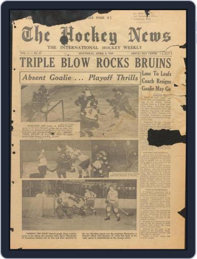 The Hockey News April 6th, 1949 Digital Back Issue Cover