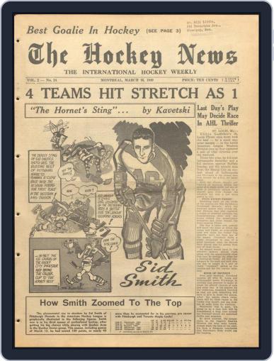 The Hockey News March 16th, 1949 Digital Back Issue Cover