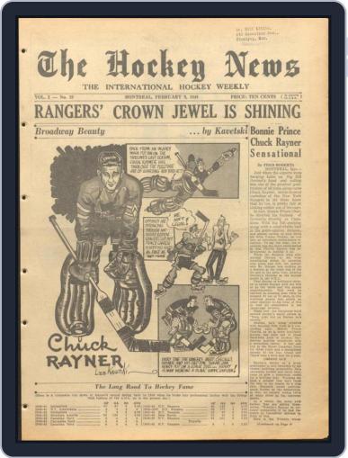 The Hockey News February 9th, 1949 Digital Back Issue Cover