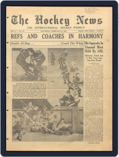 The Hockey News February 2nd, 1949 Digital Back Issue Cover