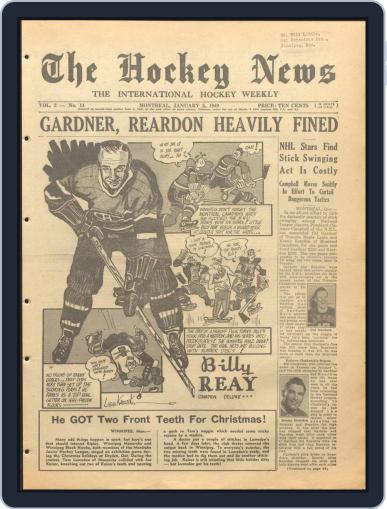 The Hockey News January 5th, 1949 Digital Back Issue Cover