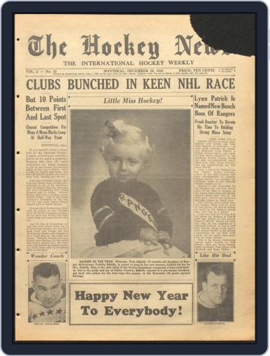 The Hockey News December 29th, 1948 Digital Back Issue Cover