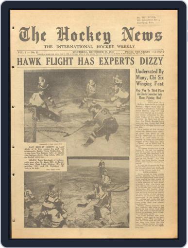 The Hockey News December 15th, 1948 Digital Back Issue Cover