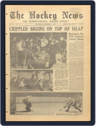 The Hockey News December 1st, 1948 Digital Back Issue Cover