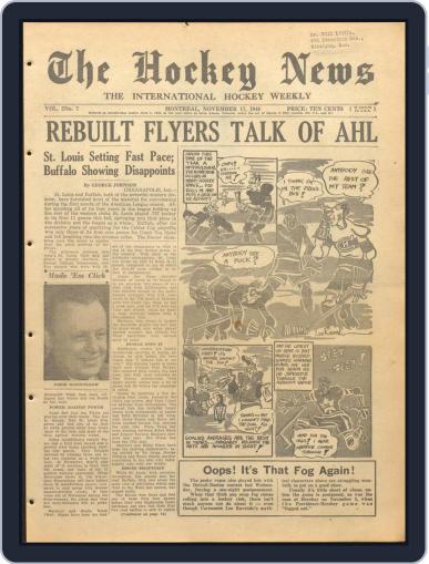 The Hockey News November 17th, 1948 Digital Back Issue Cover