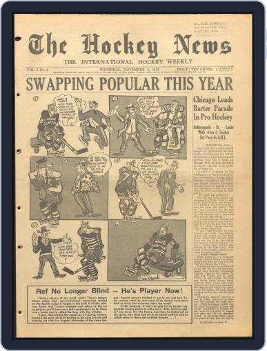 The Hockey News November 3rd, 1948 Digital Back Issue Cover