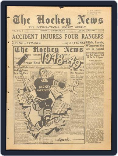 The Hockey News October 13th, 1948 Digital Back Issue Cover
