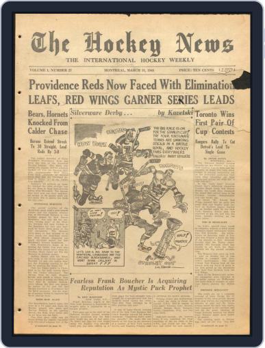 The Hockey News March 31st, 1948 Digital Back Issue Cover
