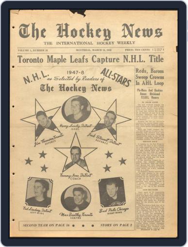 The Hockey News March 24th, 1948 Digital Back Issue Cover