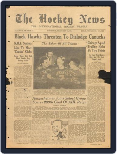 The Hockey News February 18th, 1948 Digital Back Issue Cover