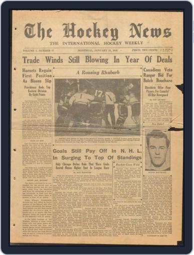 The Hockey News January 21st, 1948 Digital Back Issue Cover