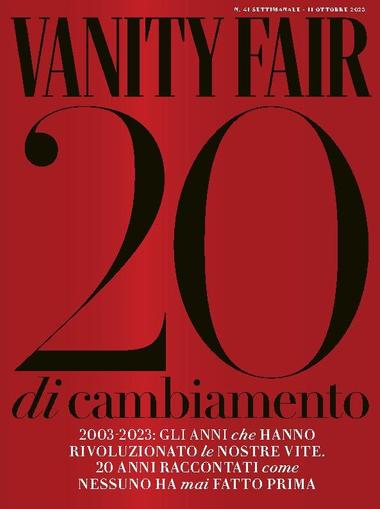 Vanity Fair Italia October 4th, 2023 Digital Back Issue Cover