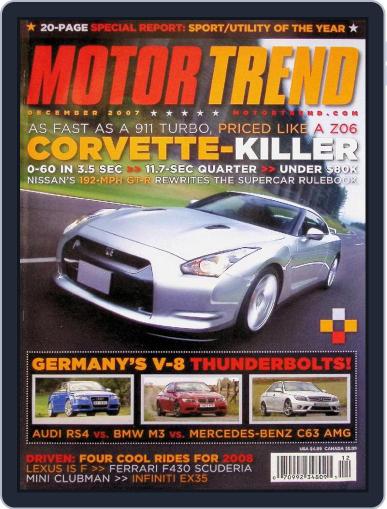 MotorTrend December 1st, 2007 Digital Back Issue Cover