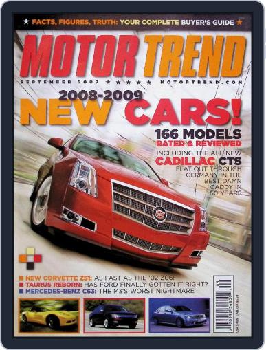 MotorTrend September 1st, 2007 Digital Back Issue Cover