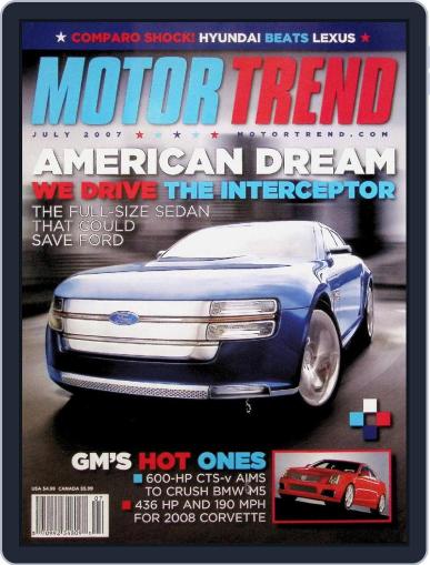 MotorTrend July 1st, 2007 Digital Back Issue Cover