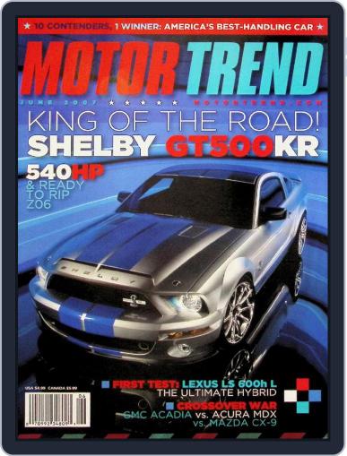 MotorTrend June 1st, 2007 Digital Back Issue Cover