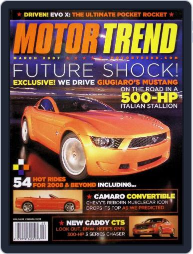 MotorTrend March 1st, 2007 Digital Back Issue Cover