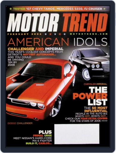 MotorTrend February 1st, 2006 Digital Back Issue Cover
