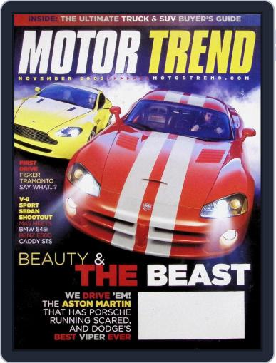 MotorTrend November 1st, 2005 Digital Back Issue Cover