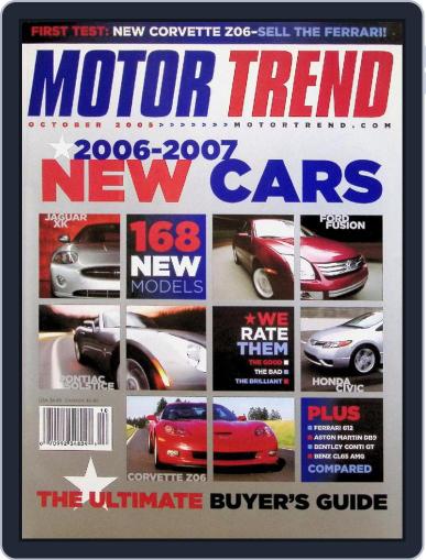 MotorTrend October 1st, 2005 Digital Back Issue Cover