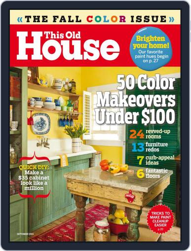 This Old House September 1st, 2015 Digital Back Issue Cover