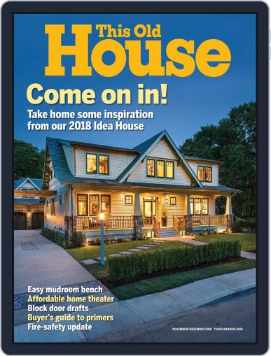 This Old House November 1st, 2018 Digital Back Issue Cover