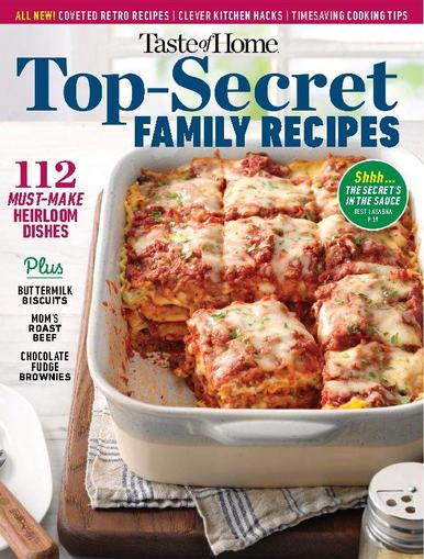 Top Secret Family Recipes October 3rd, 2023 Digital Back Issue Cover