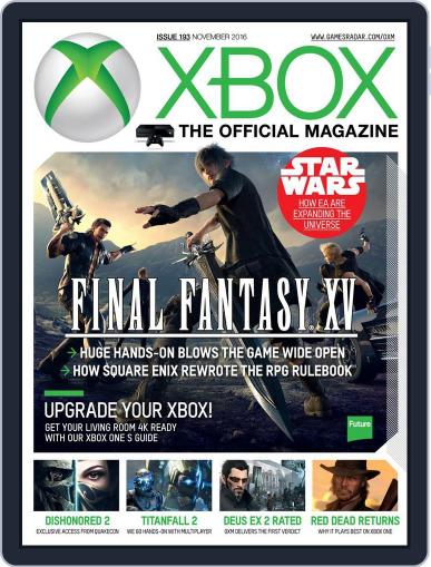 Official Xbox November 1st, 2016 Digital Back Issue Cover