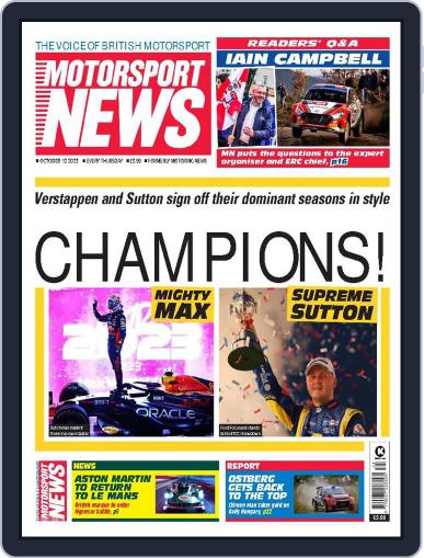 Motorsport News October 12th, 2023 Digital Back Issue Cover